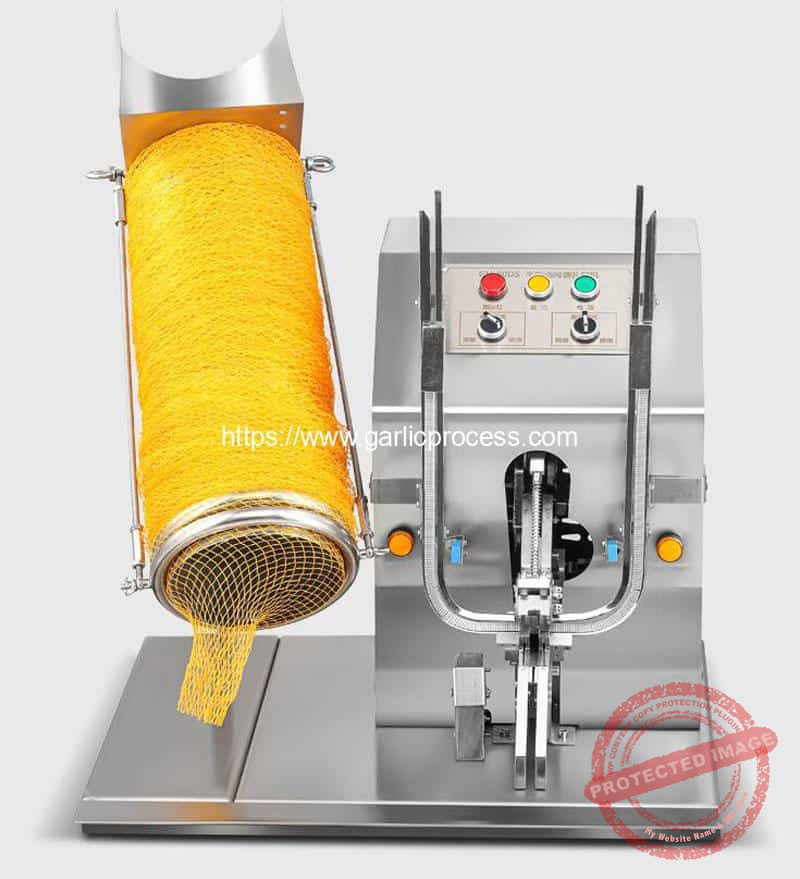 Electric-Mesh-Bag-Clipping-Machine-with-Mesh-Bag-Load-Tube